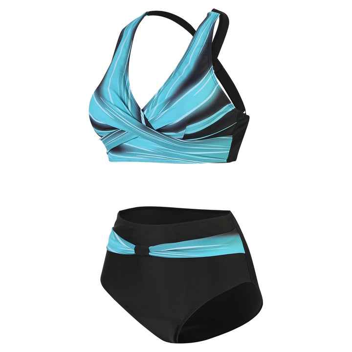 Damen Hochtaillierter Sport-Bikini mit elegantem Rückenschnitt Drune