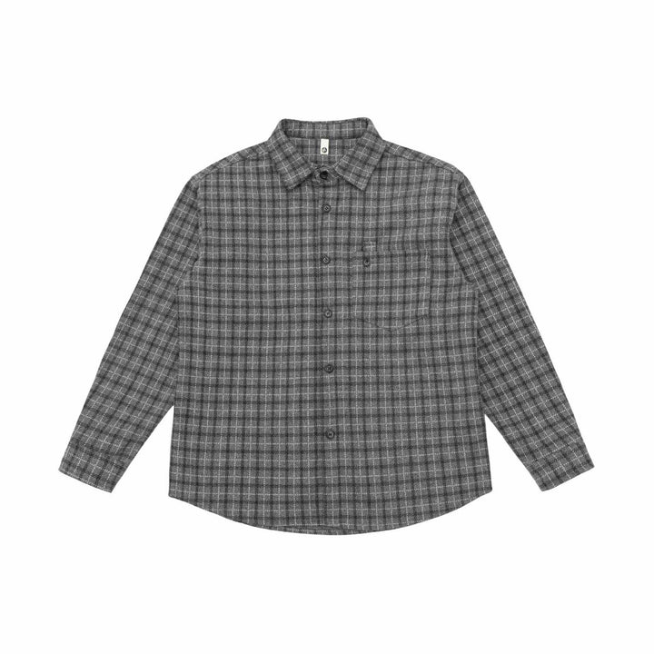 Unisex Kariertes Hemdjacke-Overshirt aus Wollmischung Drune
