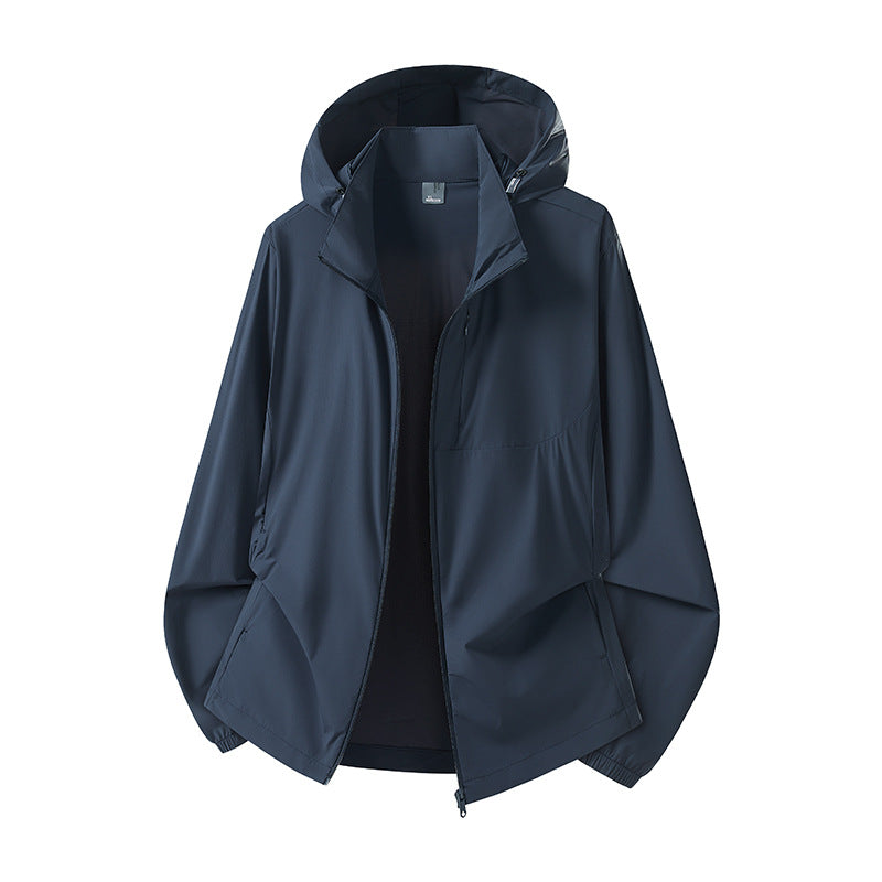 Damen Leichter Windbreaker mit Kapuze Drune