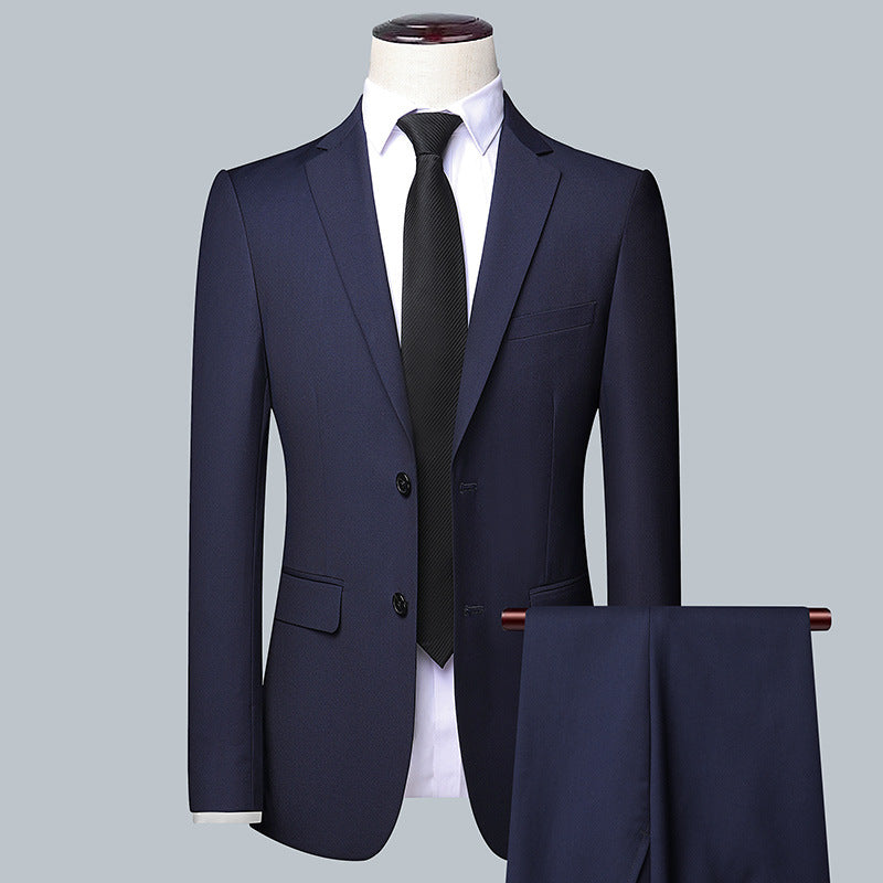 Herren Maßgeschneidertes Slim‑Fit Sakko mit schmalem Revers und Brustpaspeltasche Drune