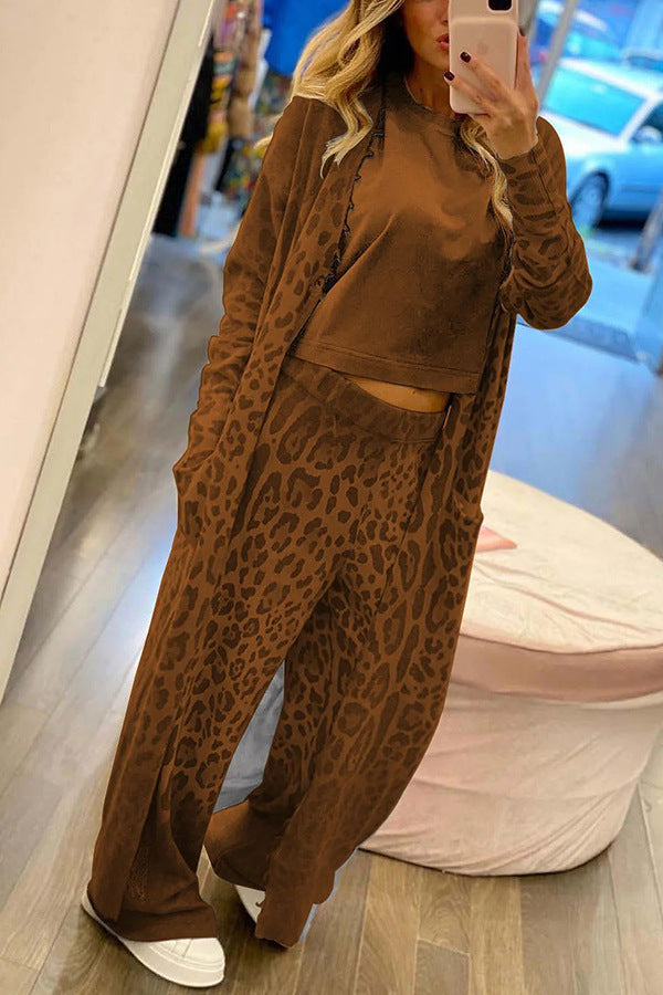 Drune | Langarm Strickjacke und Hosen Satz