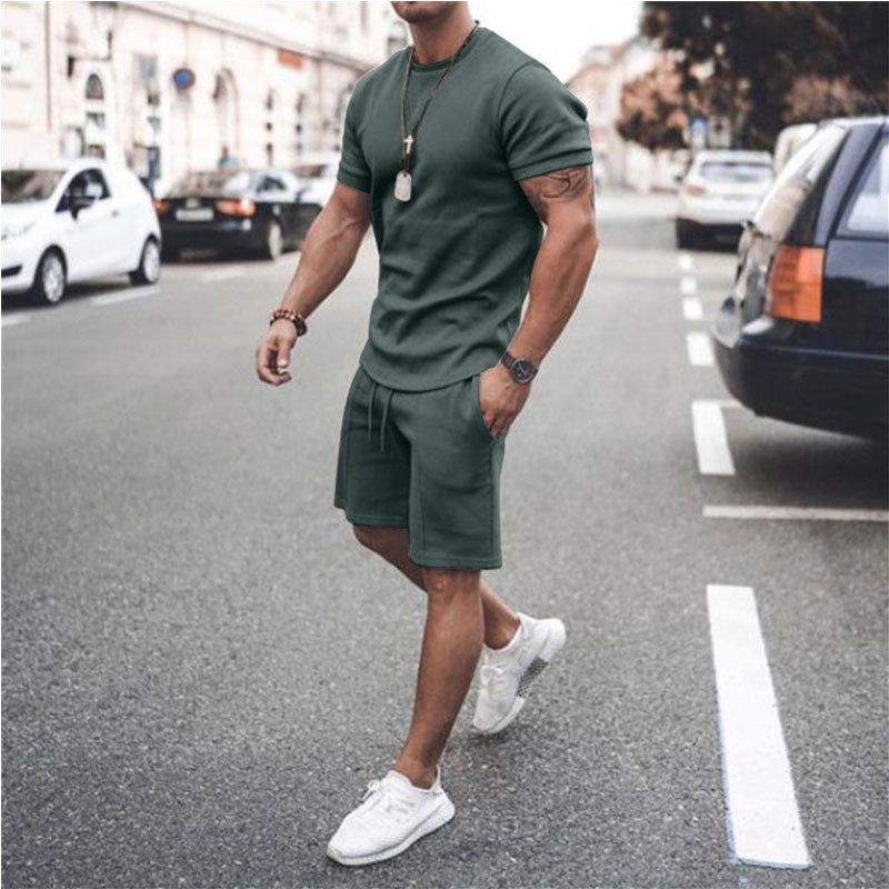 Herren sportliches Kurzarm-Set aus atmungsaktivem Material Drune