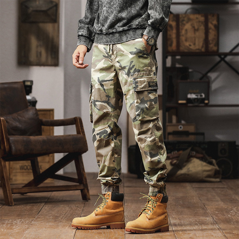 Herren Cargojogger mit Tarn-Canvas, Komfort-Tunnelzug und großen Klappfächern Drune