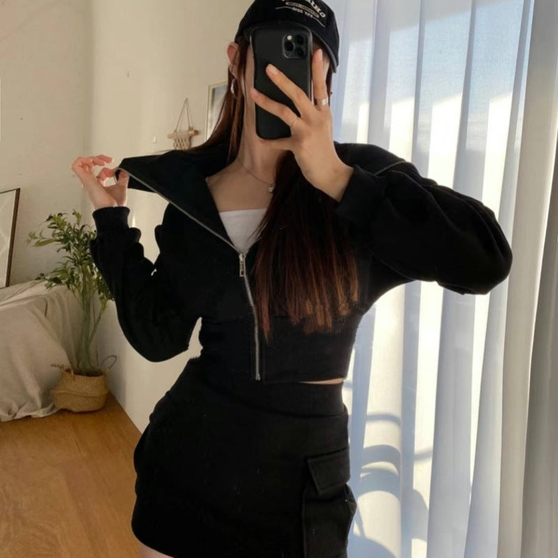 Damen sportliches Hoodie Kleid mit praktischen Taschen Drune