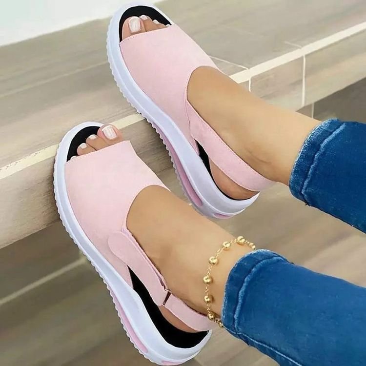 Damen Bunte Sandalen mit elastischer Ferse Drune