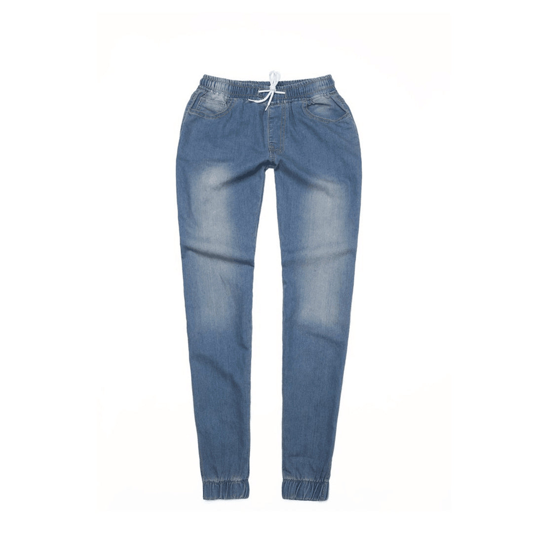 Damen Sportliche Denim-Jogginghose Drune