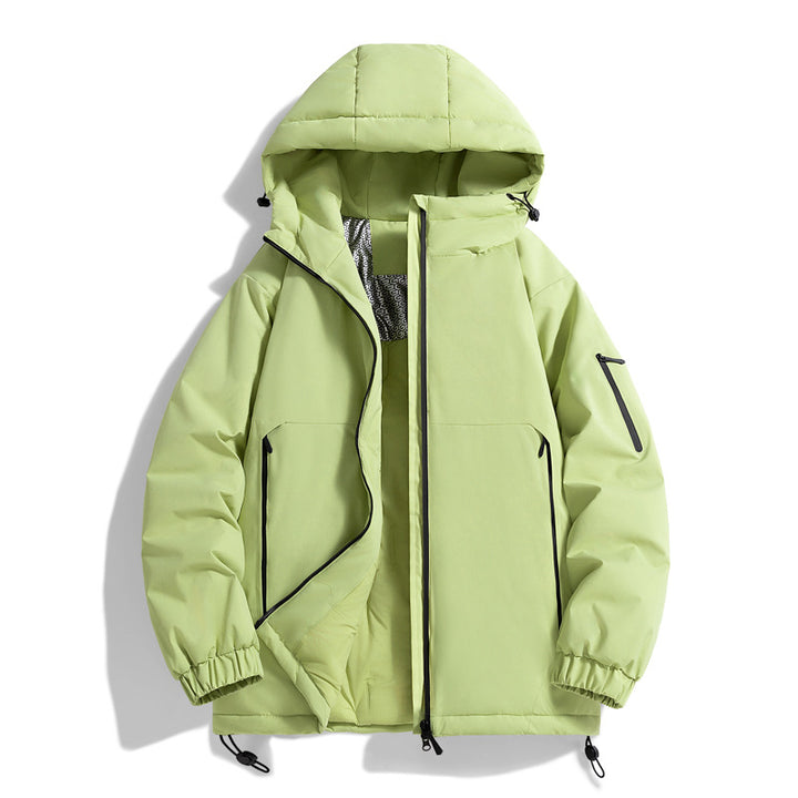Unisex Warmer wasserabweisender Steppparka mit technischer Kapuze Drune