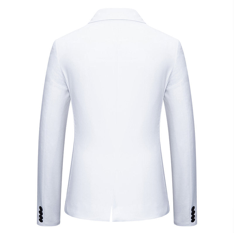 Herren Eleganter Blazer mit kontrastierenden Details Drune