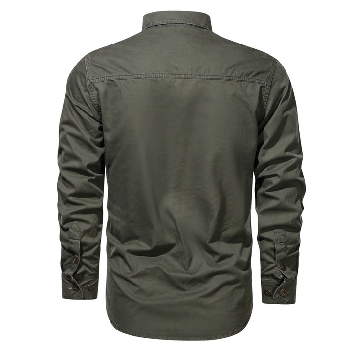Herren nan Field-Hemdjacke aus Baumwoll-Twill mit verstärkten Nähten und doppelten Brusttaschen Drune