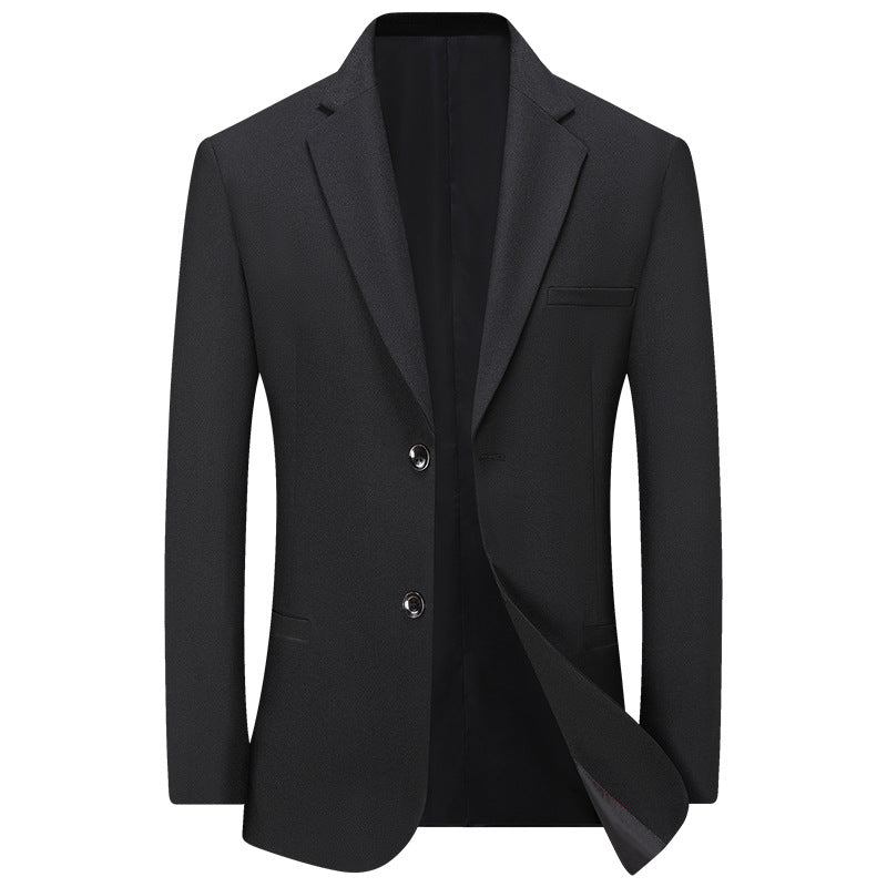 Herren Leichter Leinenblazer Slim-Fit Zweiknopf-Sakko atmungsaktiv Drune