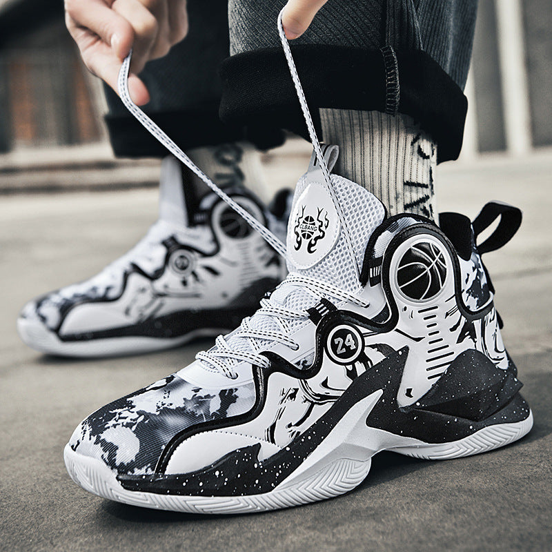 Damen Hochleistungs-Basketball-Sneaker mit atmungsaktivem Mesh-Obermaterial und rutschfester Sohle Drune