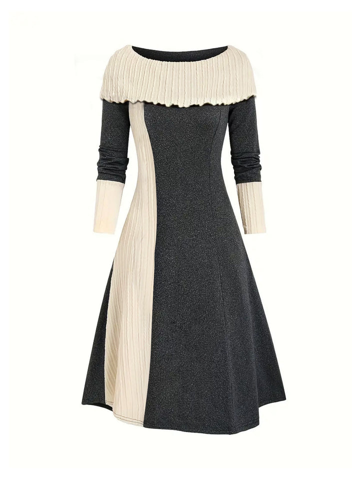 Damen Midikleid mit einzigartigem Rüschendesign und figurbetontem Schnitt Drune