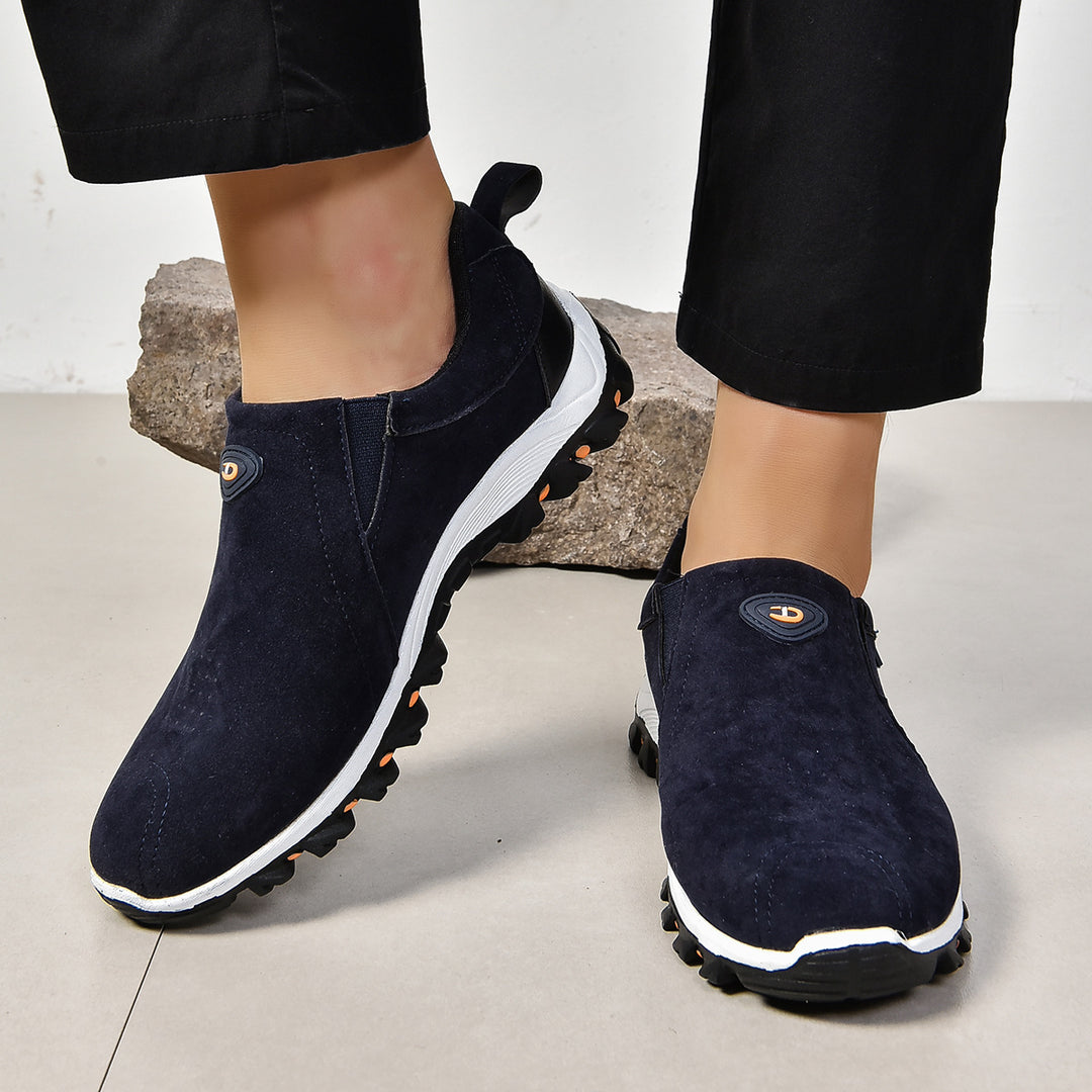 Herren nan sportlicher Schlupf-Sneaker mit elastischem Einstieg stoßdämpfender Profilsohle und gepolstertem Komfortfußbett Drune