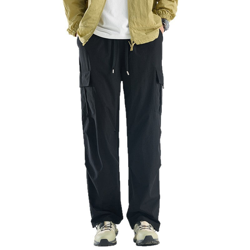 Herren Breite Tech‑Cargo‑Hose mit Utility‑Taschen und verstellbarem Bund Drune