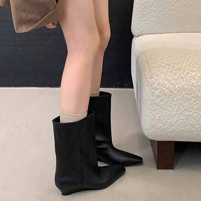 Damen Elegante Stiefeletten mit hohem Absatz Drune