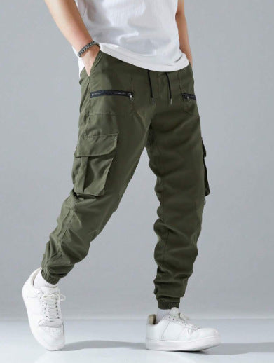 Herren Cargo-Hosen mit modernen Zipper-Taschen Drune