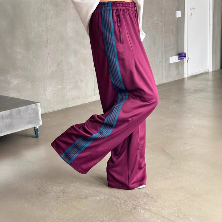 Damen weite Sporthose mit diagonalen Streifen Drune
