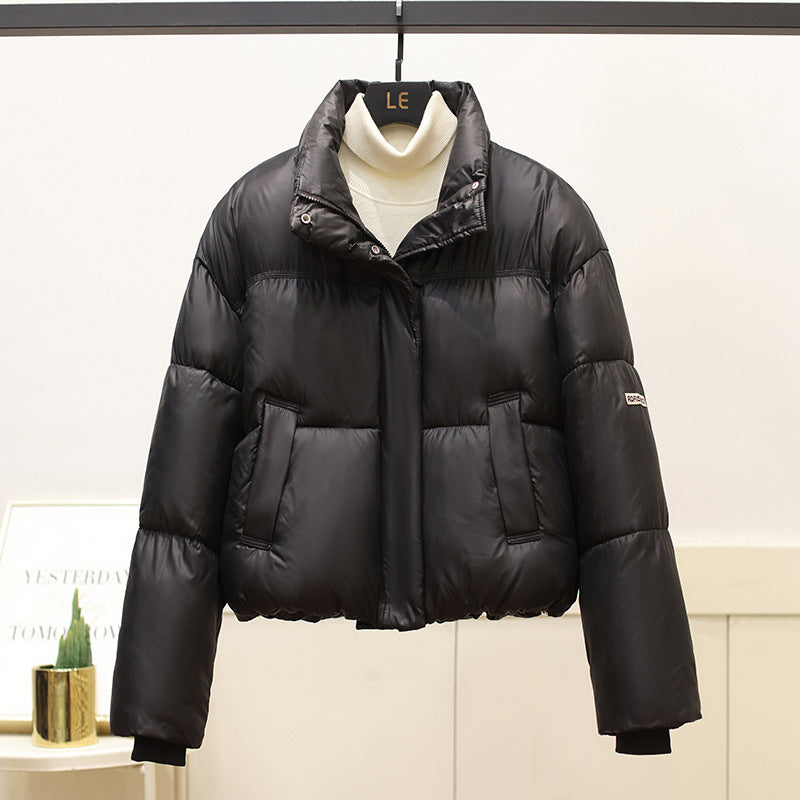 Damen modische kurz geschnittene Pufferjacke mit praktischen Eingrifftaschen Drune