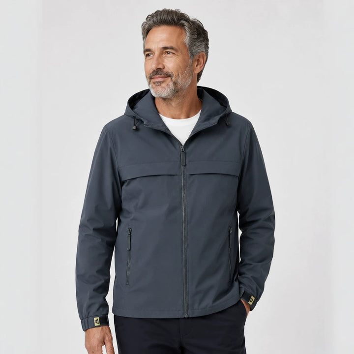Herren Leichte Übergangsjacke mit verstellbarer Kapuze Drune