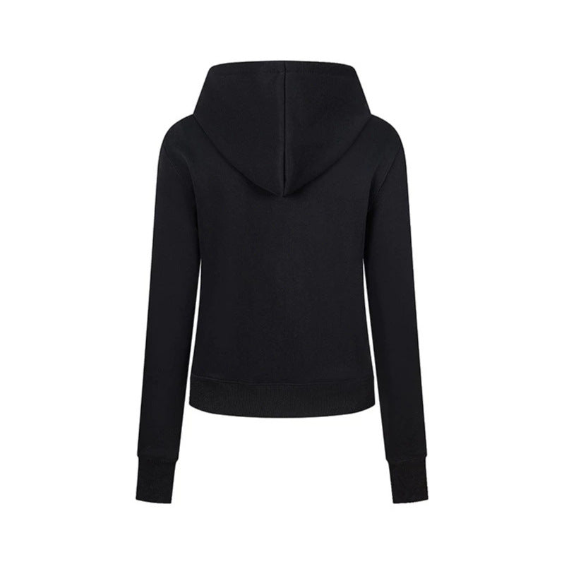 Damen Kapuzen-Sweatjacke mit dekorativer Militär‑Bortenleiste und Zierknöpfen Drune