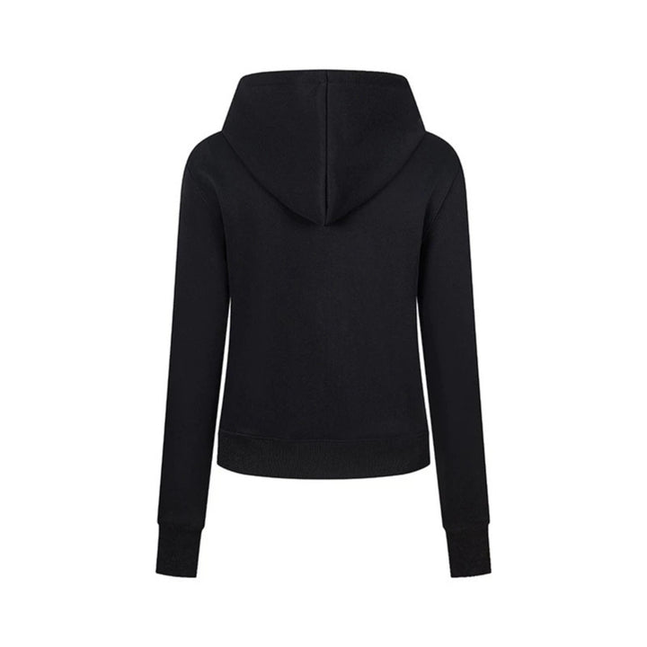 Damen Kapuzen-Sweatjacke mit dekorativer Militär‑Bortenleiste und Zierknöpfen Drune