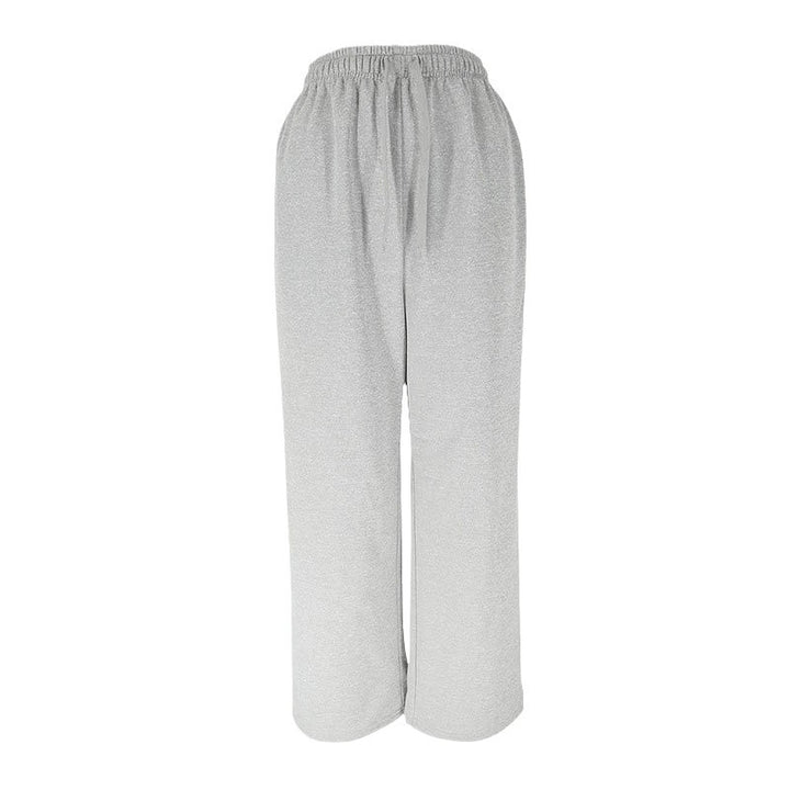 Damen Bequeme Freizeithose mit elastischem Taillenzug und weitem Bein Drune