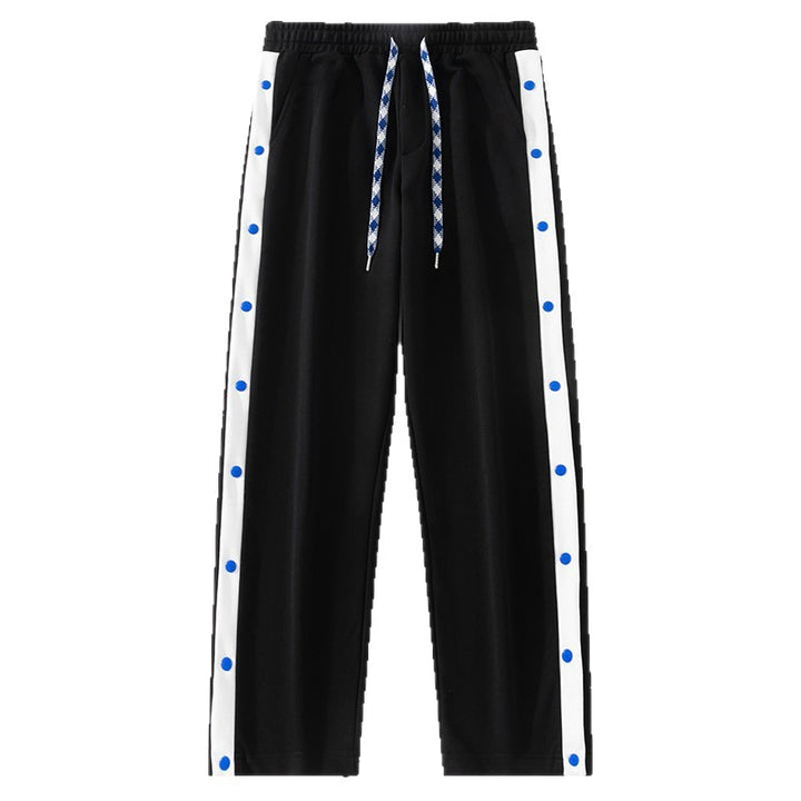 Herren Relaxed-Fit Sweathose mit seitlicher Druckknopfleiste und teilbarer Beinöffnung Drune
