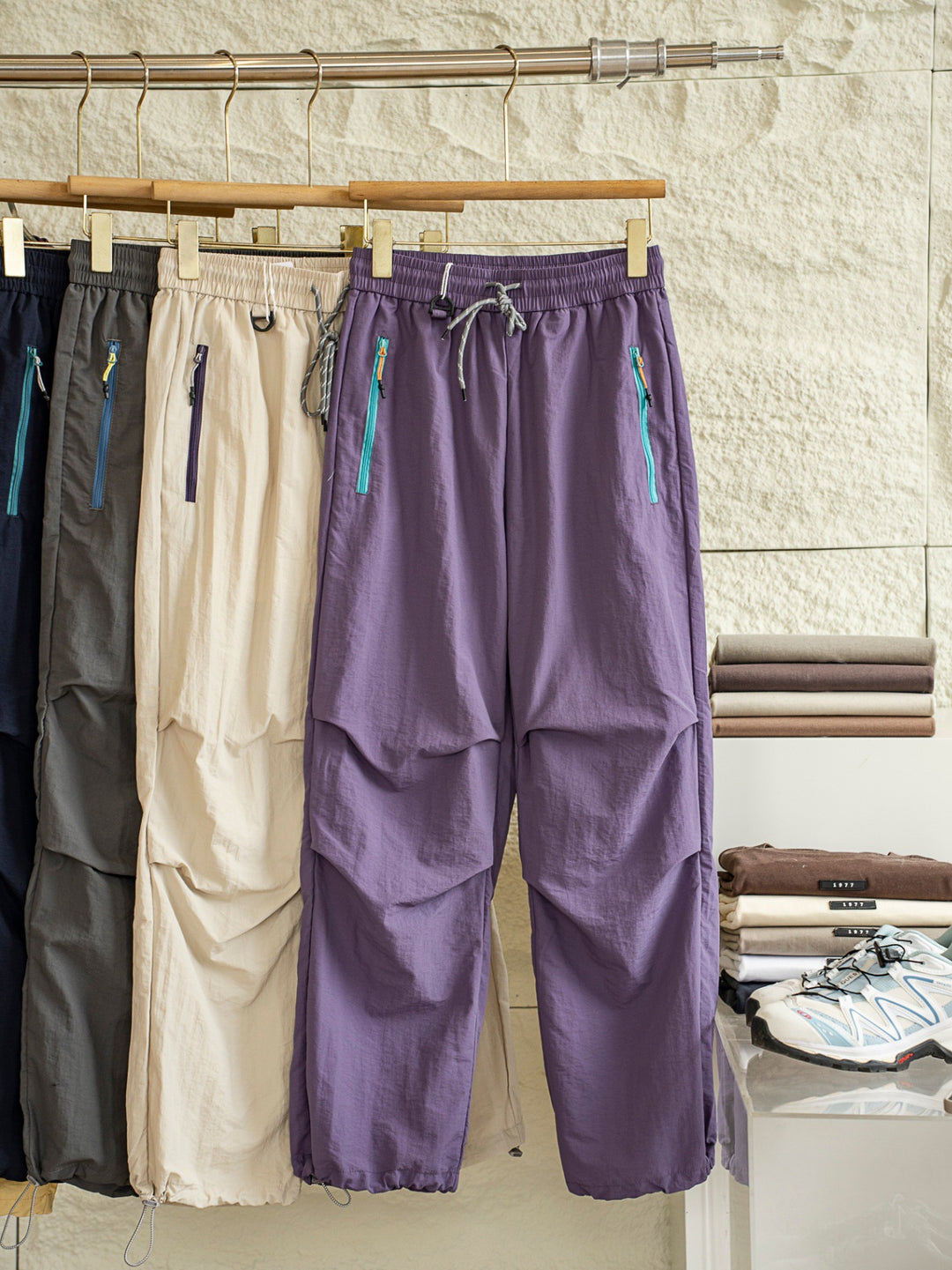 Damen Sportliche Cargo-Hosen Drune