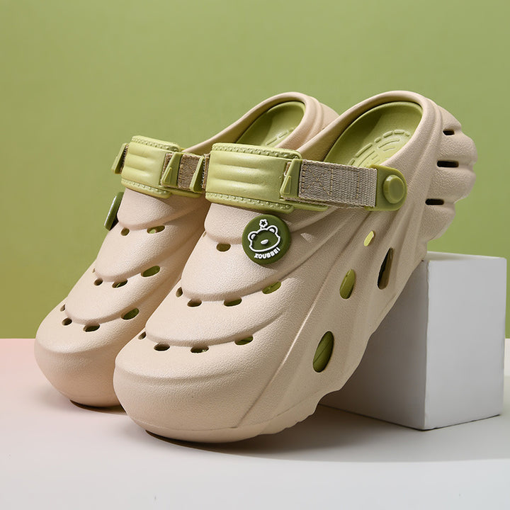 Femme Verstellbare Riemen Freizeit Clogs Drune