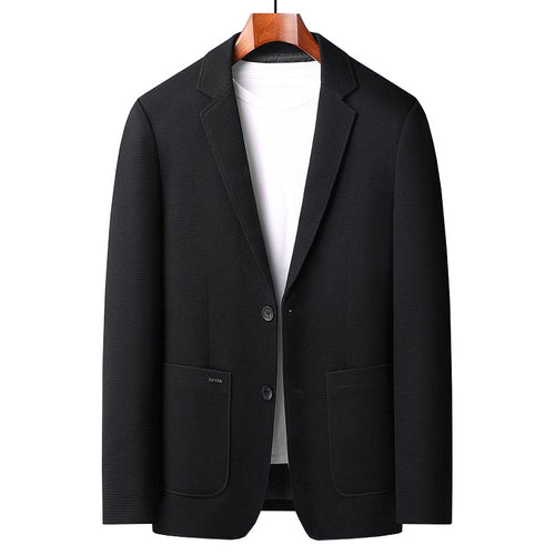 Herren Casual-Sakko mit unstrukturierter Silhouette, Waffelstruktur und aufgesetzten Taschen Drune