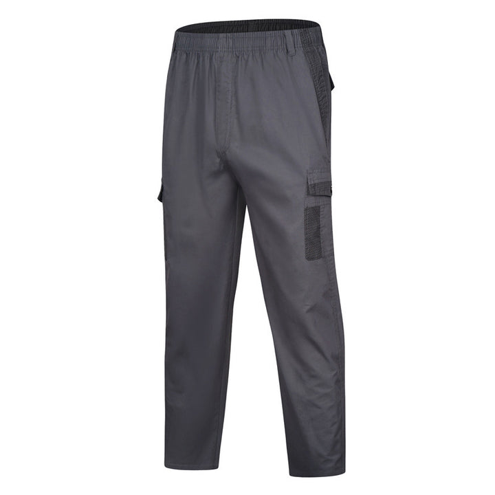 Herren Cargohose mit elastischem Bund, Mesh-Einsätzen und Multifachtaschen Drune