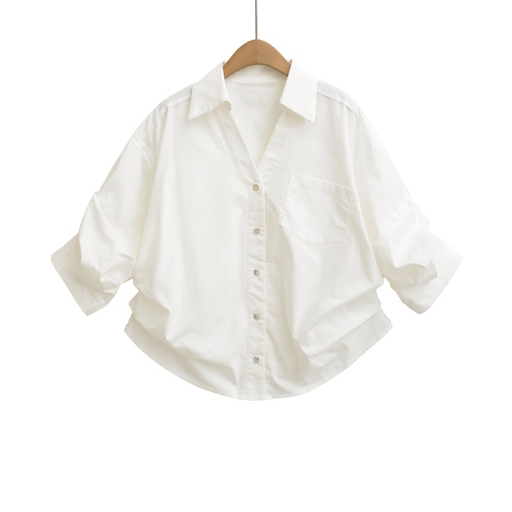 Damen lässige Oversize-Bluse Drune