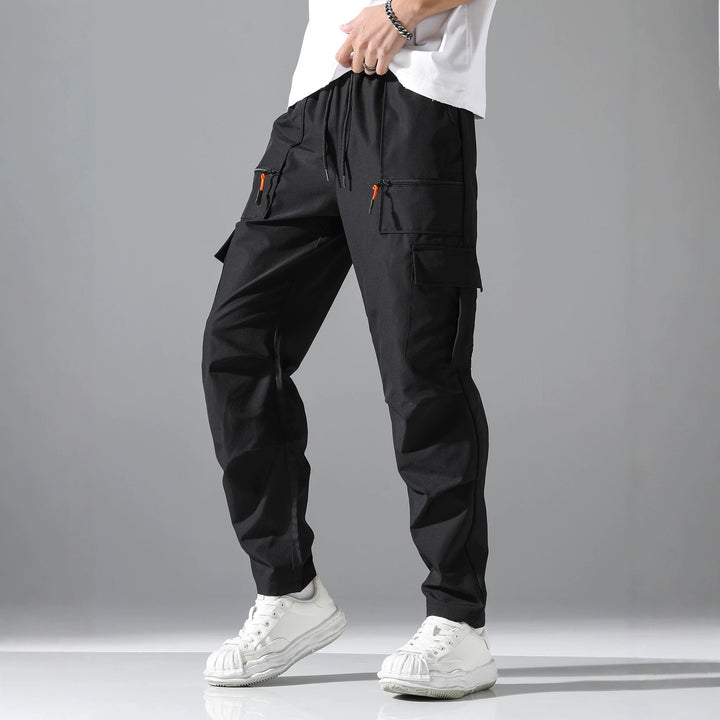 Herren Bequeme Cargo-Hose mit elastischem Bund Drune