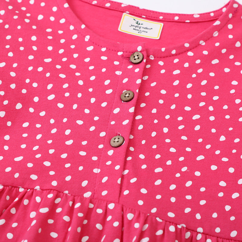 Mädchen Langarmkleid mit verspieltem Einhorn-Motiv Drune