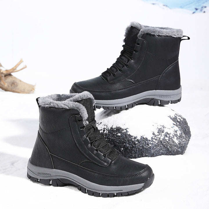 Damen Gefütterte Thermo-Winterstiefelette mit rutschfester Profilsohle und wasserabweisender Oberfläche Drune