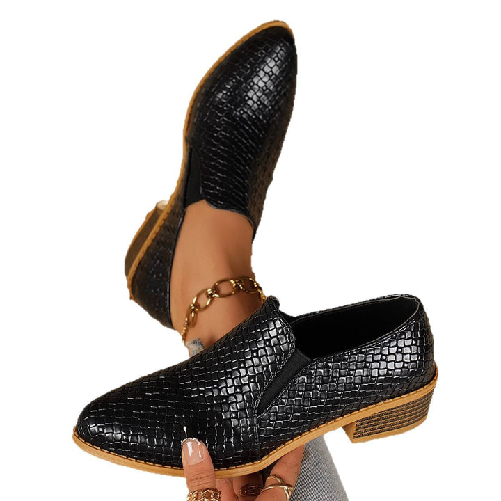 Damen Elegante Slipper mit Struktur-Design Drune