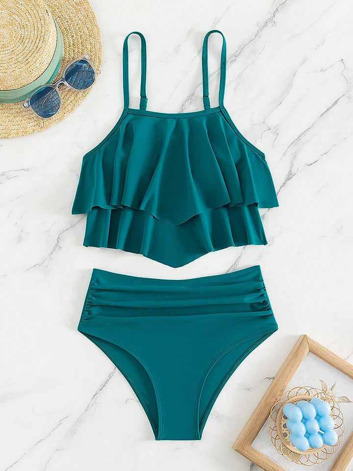 Damen Bikini-Set mit voluminösem Rüschendesign Drune