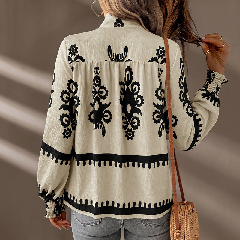 Damen Boho-Chic Bluse Drune