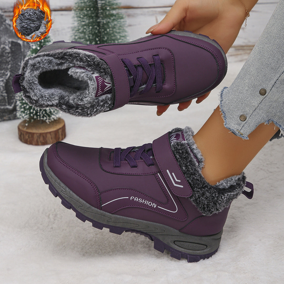 Damen Winterstiefel mit Warmfutter und rutschfester Sohle Drune