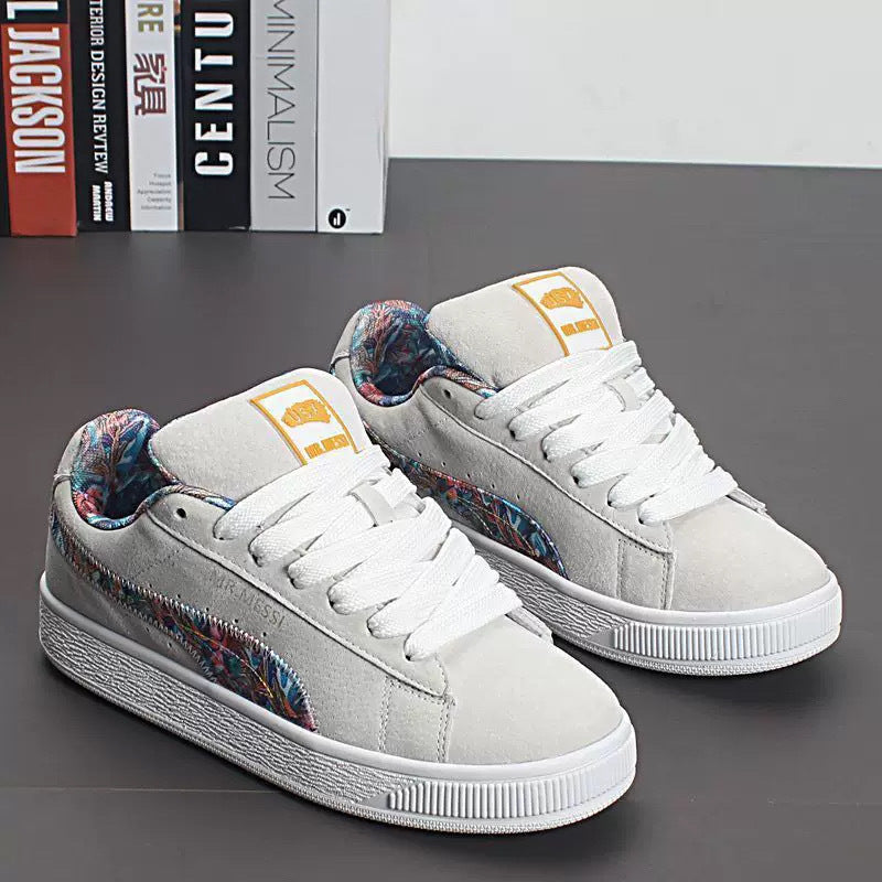 Damen Sneakers mit floralem Innenfutter und rutschfester Sohle Drune
