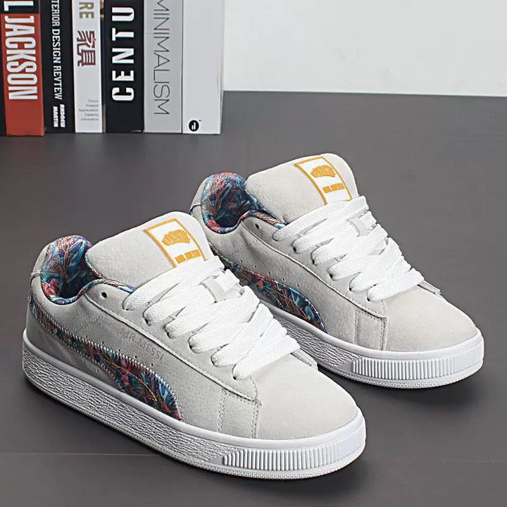 Damen Sneakers mit floralem Innenfutter und rutschfester Sohle Drune