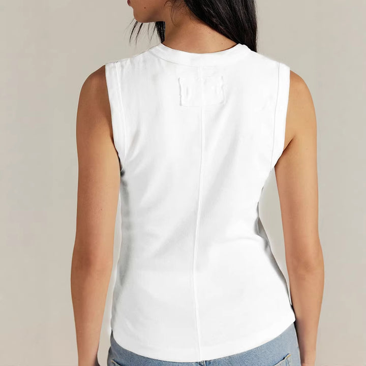 Damen Langarm-Top aus atmungsaktivem Material mit Rundhalsausschnitt Drune