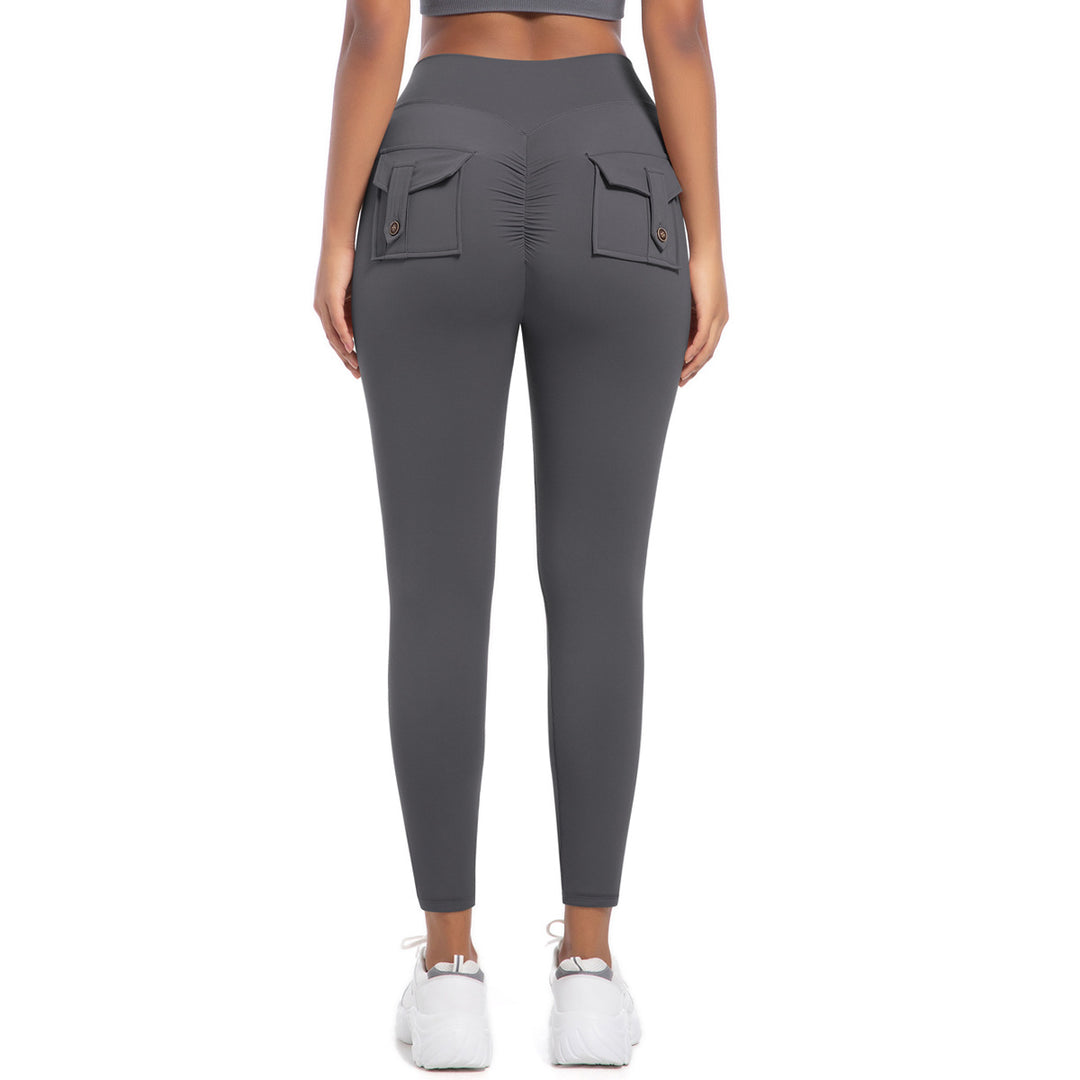 Damen Kompressionsleggings mit hoher Taille und praktischen Taschen Drune