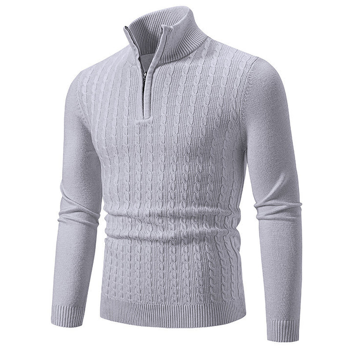 Herren Strickpullover mit Stehkragen Drune