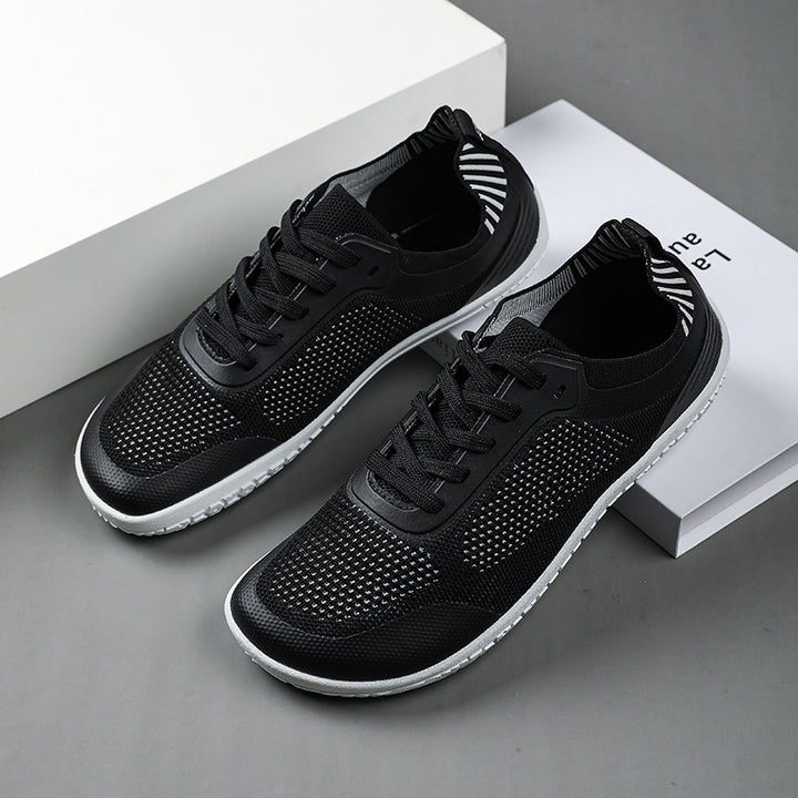Unisex nan atmungsaktive Strick-Sneaker mit Gedächtnisschaum-Innensohle und flexibler Gummi-Laufsohle Drune