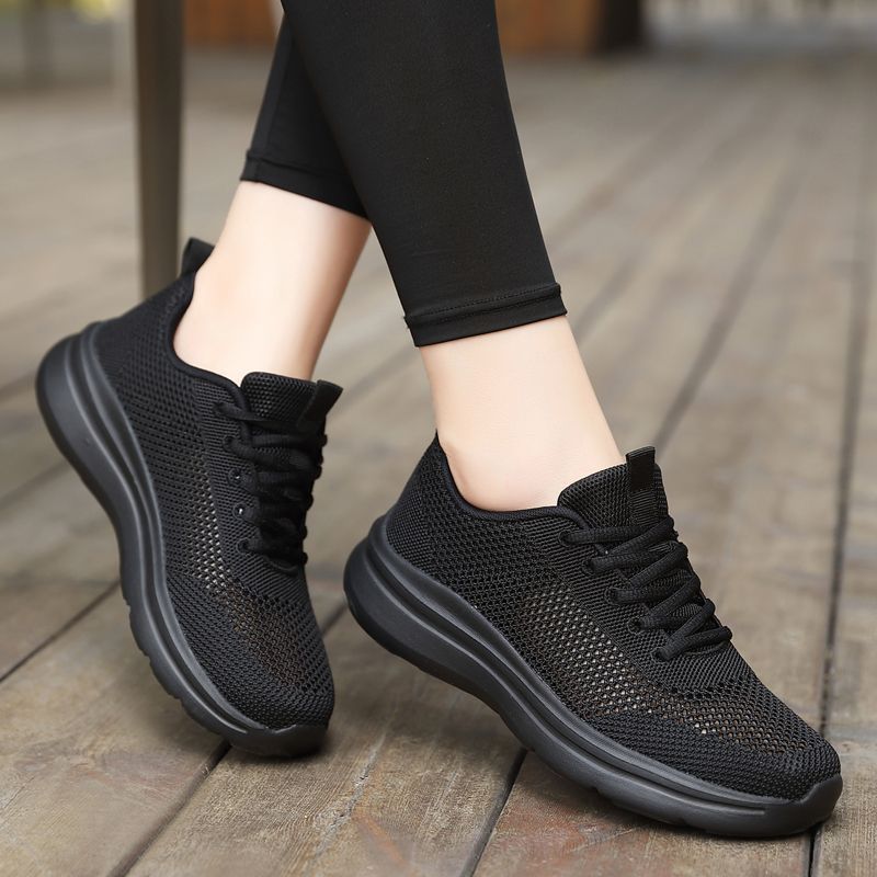 Unisex nan federleichter Mesh-Freizeitschuh mit atmungsaktivem Strukturstrick, ergonomischer Komfortsohle und Zuglasche Drune
