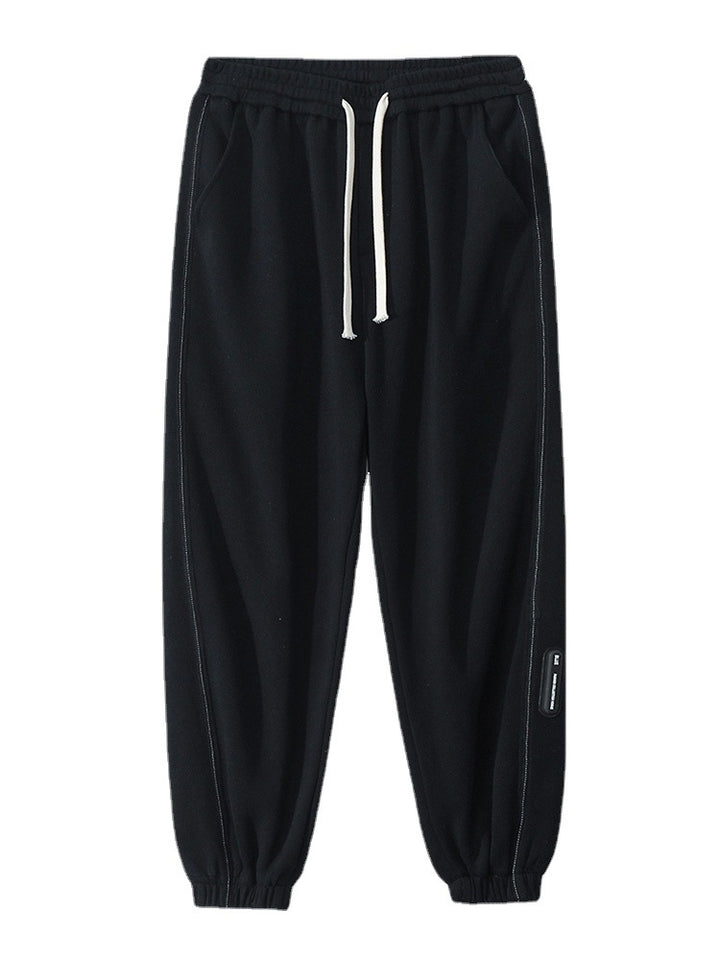 Unisex Relax-Fleece Jogginghose mit elastischem Bund und Bündchen Drune