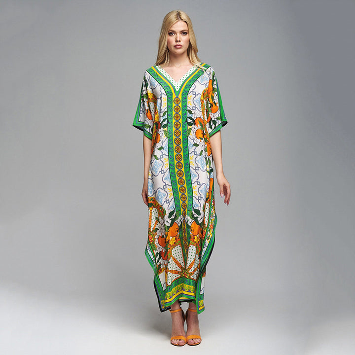 Damen Kaftan mit kunstvollem Muster und frischem Design Drune