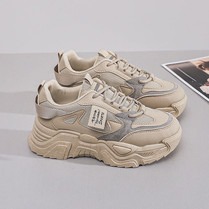 Damen Sneakers im modernen Chunky-Stil mit atmungsaktivem Obermaterial und gepolsterter Sohle Drune