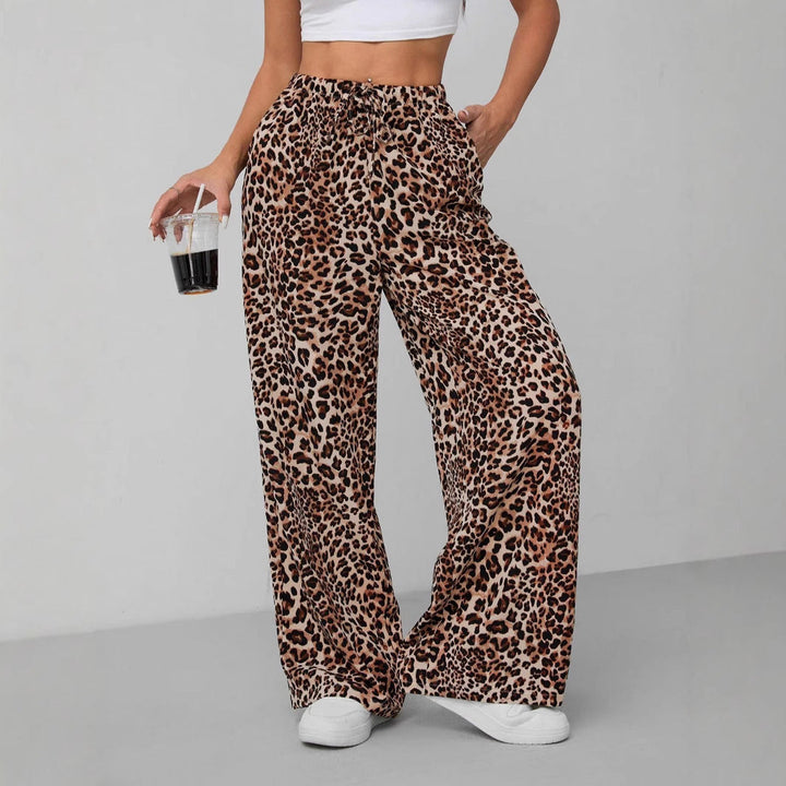 Damen Weite Tiermuster-Hose Drune